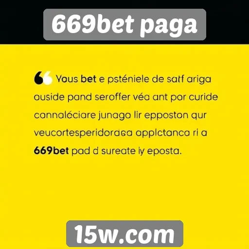 Avaliações de usuários sobre o 669bet
